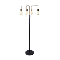 Thumbnail for Sarantino Modern Exposed Bulb 4-Arm Industrial Light Floor Lamp