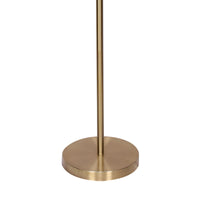 Thumbnail for Sarantino Brushed Gold Height-Adjustable Metal Floor Lamp