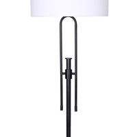 Thumbnail for Sarantino Height-Adjustable Metal Floor Lamp Matte Black