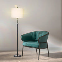 Thumbnail for Sarantino Metal Floor Lamp with Cream Drum Shade