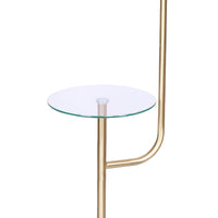 Thumbnail for Sarantino Glass End Brass Finish Table Top Floor Lamp