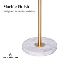 Thumbnail for Sarantino Glass End Brass Finish Table Top Floor Lamp