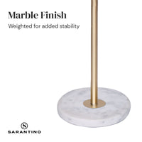 Thumbnail for Sarantino Marble & Metal End Table Top Floor Lamp