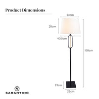 Thumbnail for Sarantino Classic Floor Lamp with Empire Shade