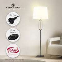 Thumbnail for Sarantino Classic Floor Lamp with Empire Shade