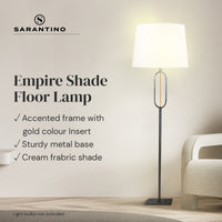 Thumbnail for Sarantino Classic Floor Lamp with Empire Shade