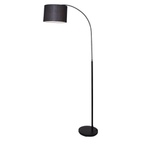 Thumbnail for Sarantino Metal Arc Arm Floor Lamp Shade Black