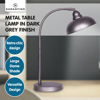 Thumbnail for Sarantino Table Lamp Industrial Chic Adjustable Angle - Dark Grey