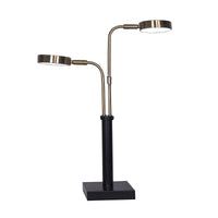 Thumbnail for Sarantino LED Metal Table Lamp with 2 Lights Brushed Gold Black Finish