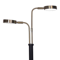 Thumbnail for Sarantino LED Metal Table Lamp with 2 Lights Brushed Gold Black Finish