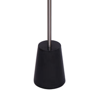 Thumbnail for Sarantino Metal Floor Lamp Nickel Finish with Black Marble Base