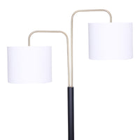 Thumbnail for Sarantino Black/Brass Finish Reading Light  Electric Table Lamp