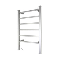 Thumbnail for Pronti Heated Towel Rack Electric Bathroom Towel Rails Warmer 100w - Silver