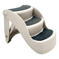 Thumbnail for Furtastic 38cm Foldable Pet Stairs Ramp - White