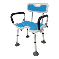 Thumbnail for Orthonica Height Adjustable Aluminium Shower Chair With Adjustable Armrests