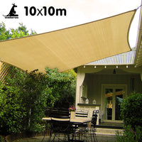 Thumbnail for Wallaroo Square Shade Sail 10m x 10m - Sand