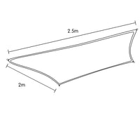 Thumbnail for Wallaroo Rectangular Shade Sail 2 x 2.5m