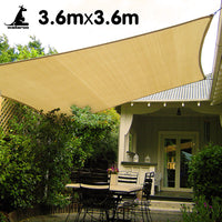 Thumbnail for Wallaroo Square Shade Sail 3.6m x 3.6m - Sand