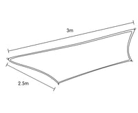 Thumbnail for Wallaroo Rectangular Shade Sail 3 x 2.5m - Sand