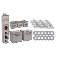 Thumbnail for Delta Children 48 Piece Nursery Storage Set Cool Grey