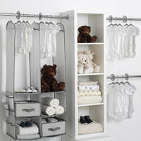 Thumbnail for Delta Children 24 Piece Nursery Storage Set - Cool Grey Cool Grey