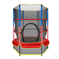 Thumbnail for Kahuna 4.5ft Trampoline Round Free Safety Net Spring Pad Cover Mat Outdoor Red