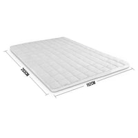 Thumbnail for Laura Hill Weighted Blanket Heavy Quilt Doona Queen 9Kg -White