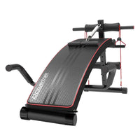 Thumbnail for Powertrain Incline Sit-Up Bench with Resistance Bands and Rowing Bar