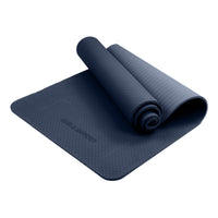 Thumbnail for Powertrain Eco-friendly Dual Layer 6mm Yoga Mat | Navy | Non-slip Surface And Carry Strap For Ultimate Comfort And Portability