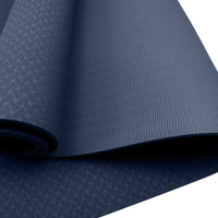 Thumbnail for Powertrain Eco-friendly Dual Layer 6mm Yoga Mat | Navy | Non-slip Surface And Carry Strap For Ultimate Comfort And Portability
