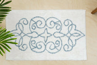 Thumbnail for Cotton Medallion Tufted Non Slip Jacquard Bath mat