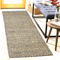 Thumbnail for Hand Braided Jute Runner with Green Textured Weave 50 x 120 cm