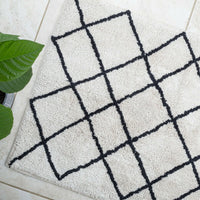 Thumbnail for Soft Cotton Bath Rug Tufted Jacquard Design