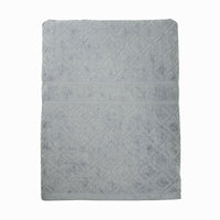 Thumbnail for Premium Velour Diamond Design Jacquard Bath Towel (Grey)