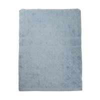 Thumbnail for Premium Velour Diamond Design Jacquard Bath Towel (Blue)