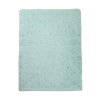 Thumbnail for Premium Velour Diamond Design Jacquard Bath Towel (Aqua)