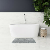 Thumbnail for Microfiber Shower & Bathroom Bath Mat Non Slip Soft Pile Design (Beige)