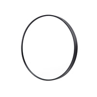 Thumbnail for Wall Mirror Round Aluminum Frame Bathroom 60cm BLACK