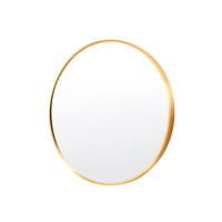 Thumbnail for Wall Mirror Round Aluminum Frame Bathroom 50cm GOLD