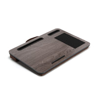 Thumbnail for Lap Desk Laptop Stand Phone Tablet Holder Mousepad Cushioned Lapdesk IRON GREY OAK