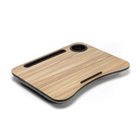 Thumbnail for Lap Desk Laptop Stand Phone Tablet Cup Holder Cushioned Lapdesk Arc ACACIA MAPLE