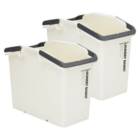 Thumbnail for 2 Set Stackable Multipurpose Laundry Basket Ivory