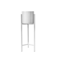 Thumbnail for Plant Stand 65cm Planter Shelf Rack Display Steel 1 Tier WHITE