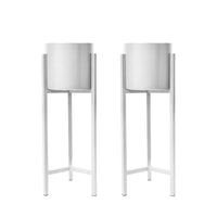 Thumbnail for 2X Plant Stand 65cm Planter Shelf Rack Display Steel 1 Tier WHITE