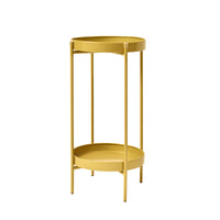 Thumbnail for Plant Stand 50cm Planter Shelf Rack Display Steel 2 Tier GOLD