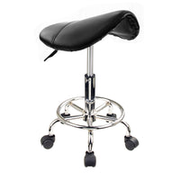 Thumbnail for Swivel Salon Barber Stool Chair Saddle Type BLACK