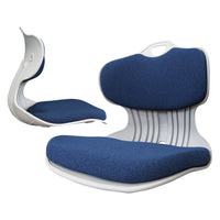 Thumbnail for 2X Slender Chair Posture Correction Seat Floor Lounge Padded Stackable BLUE