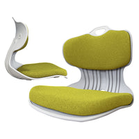 Thumbnail for 2X Slender Chair Posture Correction Seat Floor Lounge Padded Stackable LIME