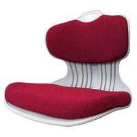 Thumbnail for Slender Chair Posture Correction Seat Floor Lounge Padded Stackable RED