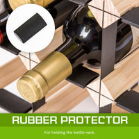 Thumbnail for Timber Wine Rack Storage Cellar Organiser 12 Bottle